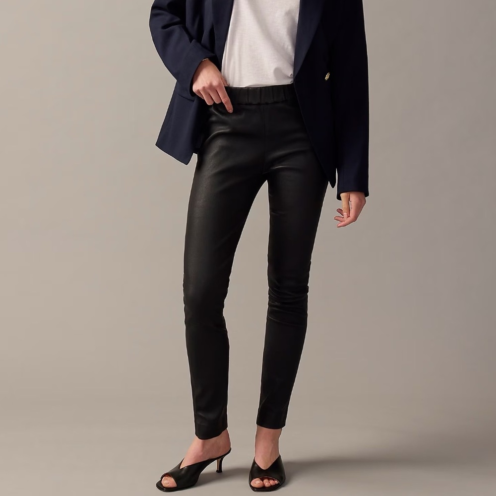 J. Crew Collection Leather Leggings